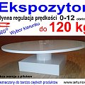 ekspozytor obrotowy o udźwigu 120 kg, regulacja prędkości i kierunku, więcej na www.arturion.eu