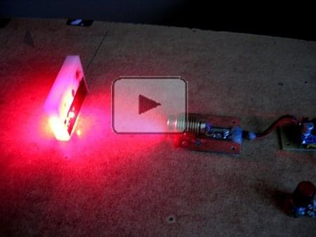 Demo pracy lasera czerwonego #laser #czerwony