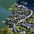 Austria .... Hallstatt z lotu ptaka ... #Austria #Hallstatt #panorama #widok #zabytki #woda #zwiedzanie #CZARNYRYCERZ