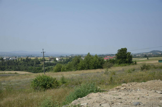 widok na kielce spod naszej chałupy