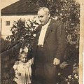 Jasia z tatą w 1947 r