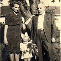 Jasia z rodzicami 1947 r