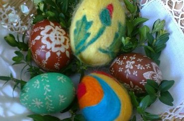 #pisanki #Wielkanoc #drapanki #koszyczek #dekoracja