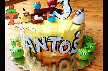 Tort Angry Birds #AngryBirds #tort #TortDlaChłopca #TortUrodzinowy #TortyKraków #TortyWalentynki